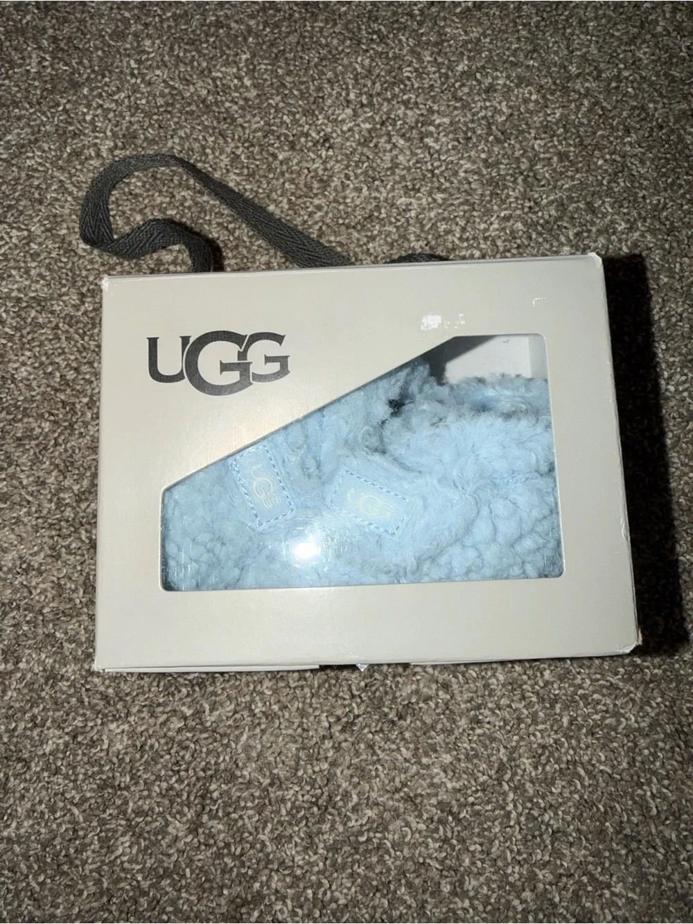 UGG Light Blue Fuzzy Baby Bootie Slippers